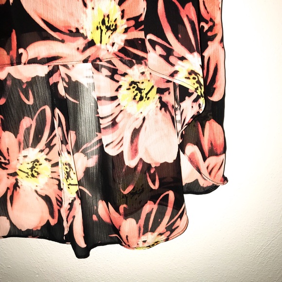 🍁 Worthington High/Low Floral skirt - Picture 3 of 4